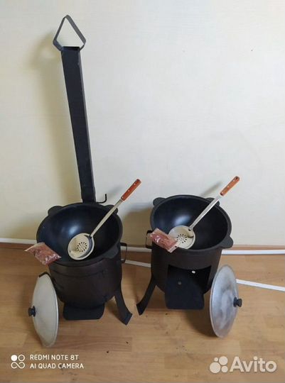 Казан узбекский чугунный 12 литров+печь