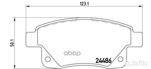 Колодки тормозные дисковые задн. ford transit B