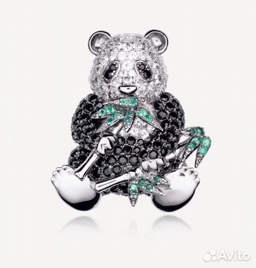 Брошь панда styleavenue