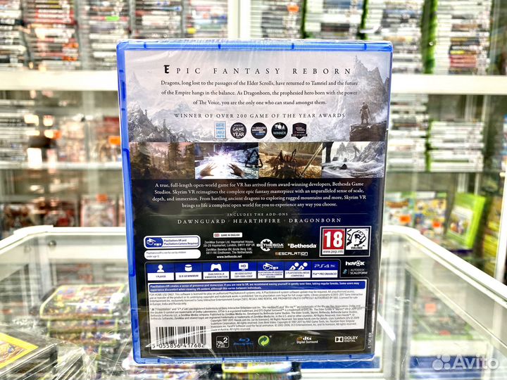 Skyrim VR игра для Ps4 Новый