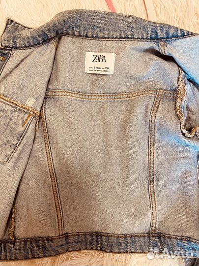 Джинсовая куртка zara 116