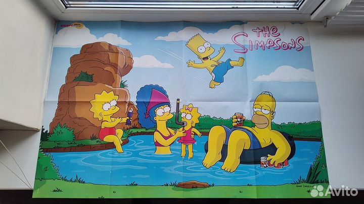 Постер Плакат Симпсоны / Губка Боб