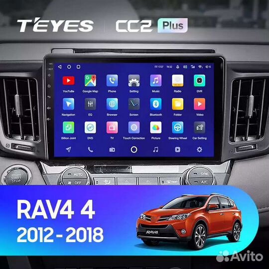 Toyota Rav 4 Teyes CC2L 1/16 магнитола