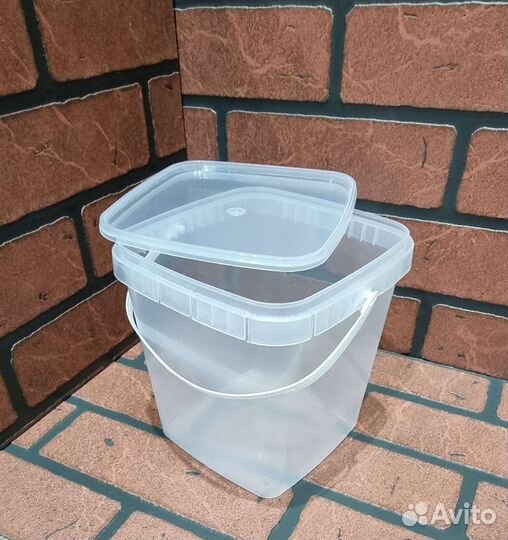Ведро пластиковое пищевое 2,5 литра