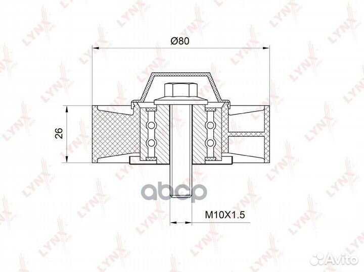 Ролик обводной приводного ремня 0,295 PB7007 LY