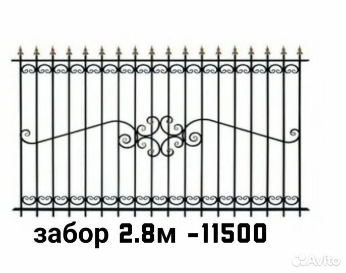 Забор кованный