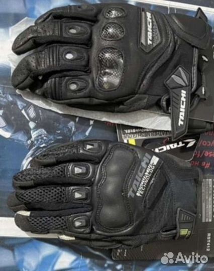 Перчатки мото taichi карбон