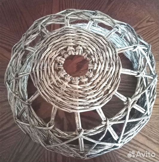 Абажур плетеный