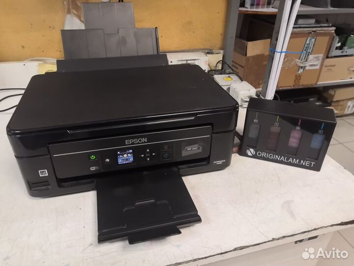 Струйный цветной принтер с снпч Epson XP-342