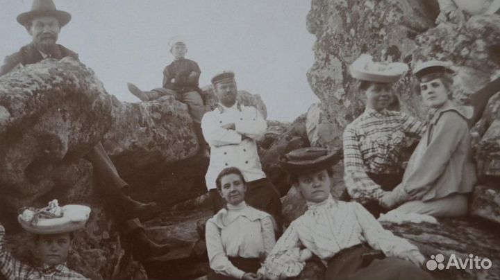 Фото до 1917 Групповое фото женщины мужчины форма