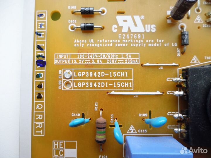 Блок питания EAX66203001(1.6) от LG 42LF564V