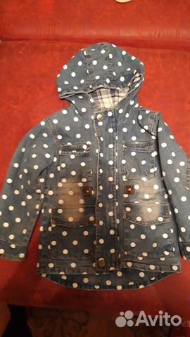 Джинсовая ветровка для девочки