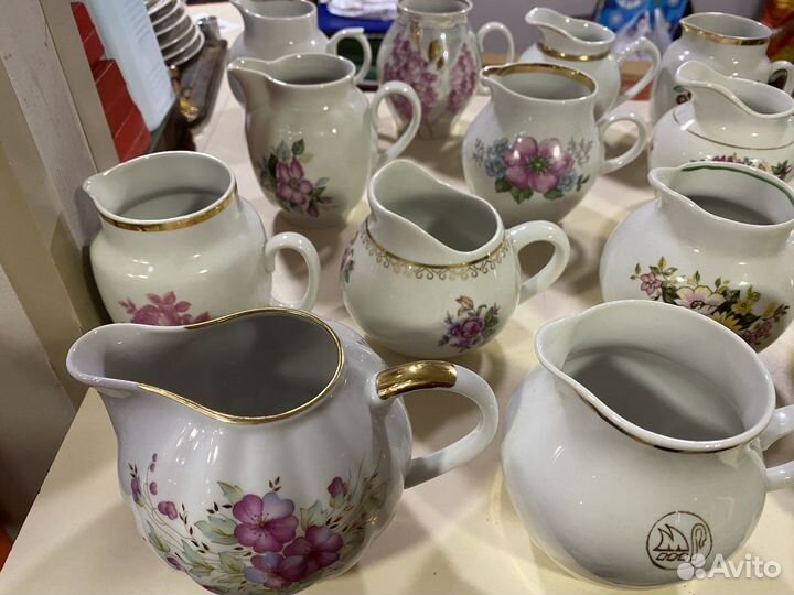 Сливочники Молочники Соусники много