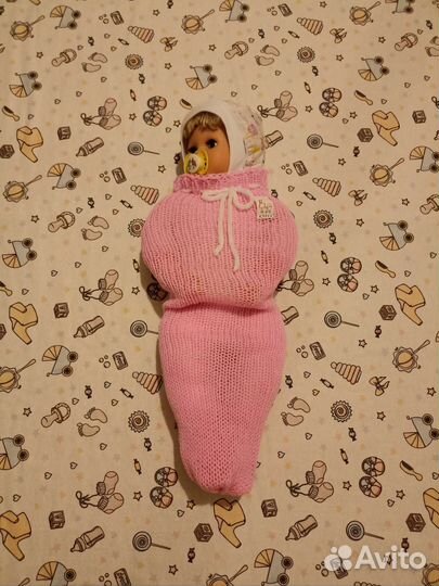 Вязанные коконы для новорождённых