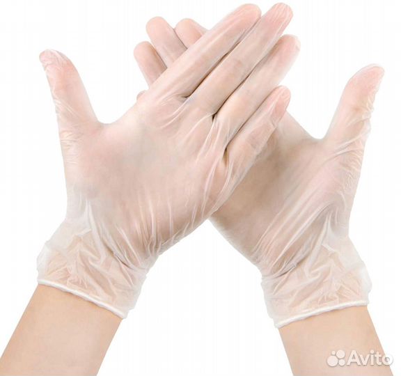 Перчатки виниловые, х/б, резиновые, одноразовые