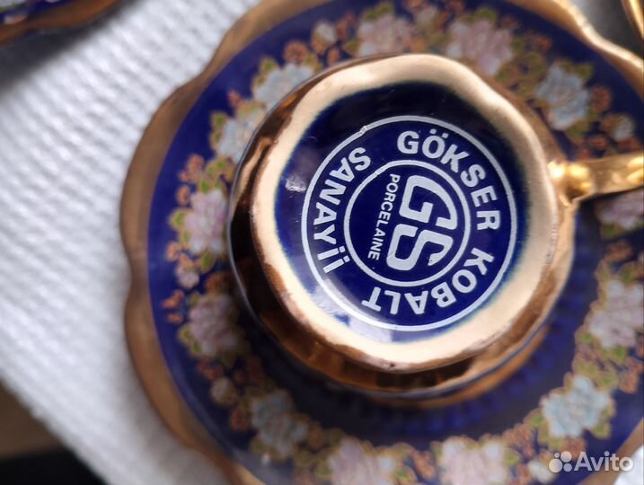 Сервиз кофейный Турция, cobalt