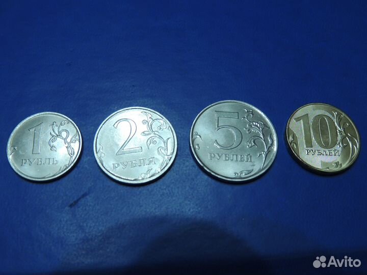 Набор монет 1,2,5, 10 р. (погодовка) 2016-2023 гг