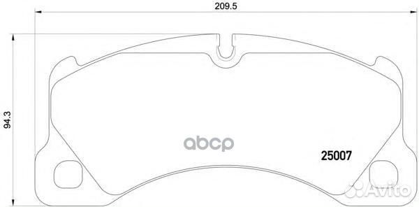 Колодки торм.пер. P65021 Brembo