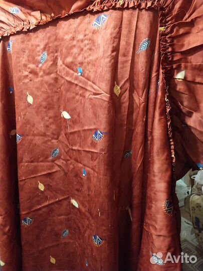 Шторы с ламбрекеном бу