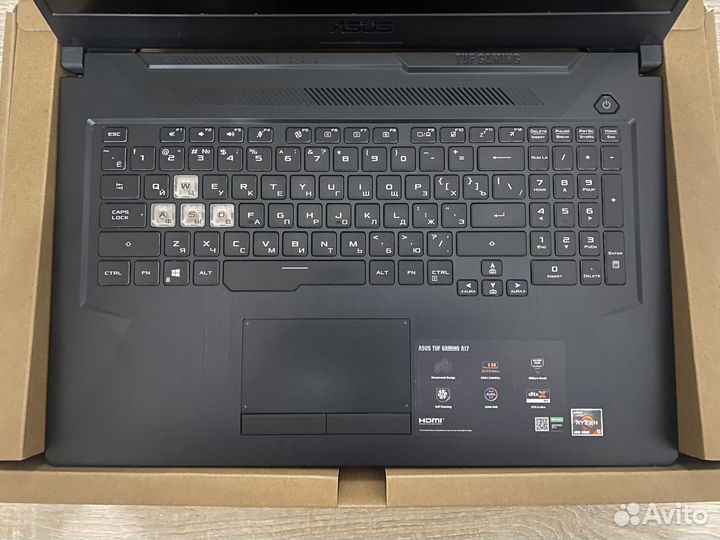 Ноутбук asus TUF A17 fx706ii Ryzen 5 4600H/512/8gb