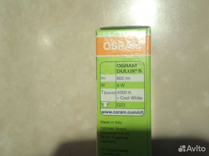 Лампа Osram dulux s 9w