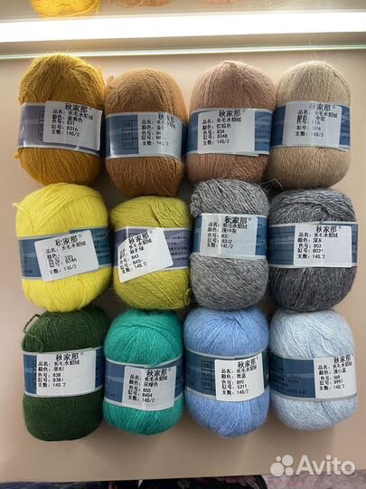 Пряжа для вязания пух норки