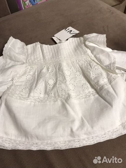 Блузка рубашка zara 98 2-3 года