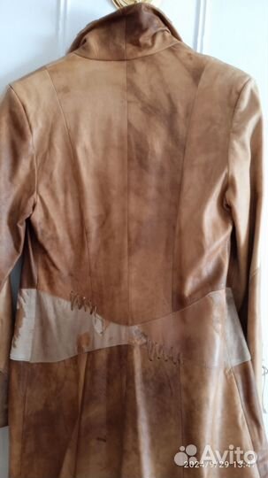 Кожаный плащ Silvano