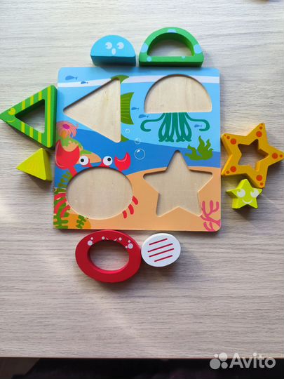 Развивающие деревянные игрушки пакетом