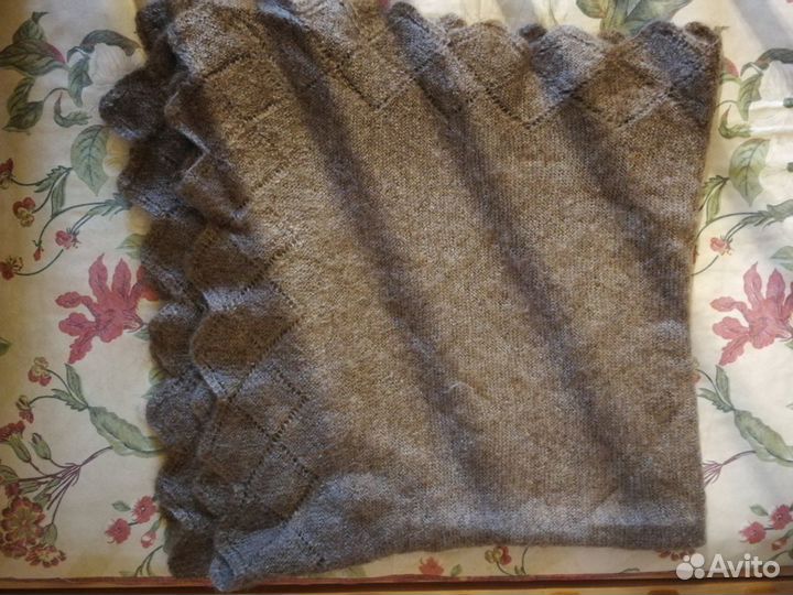 Пуховый платок шаль сср-огонь