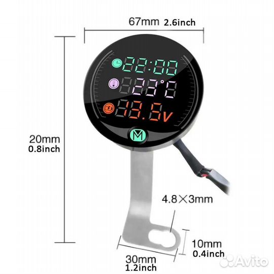 Вольтметр для мотоцикла