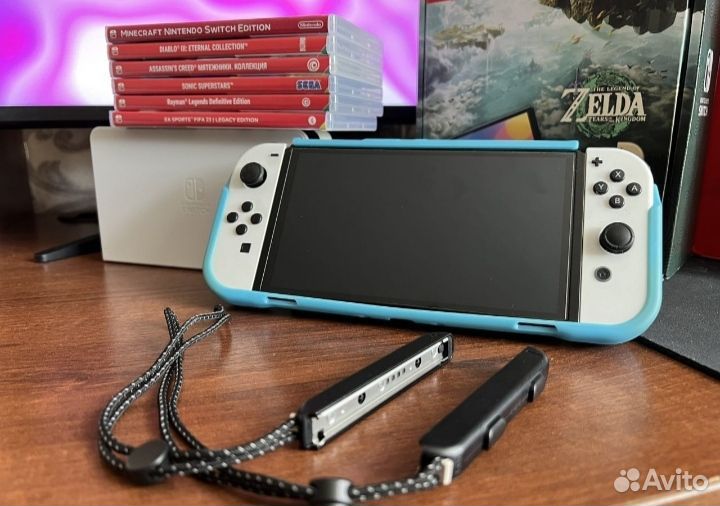 Nintendo Switch oled +игры