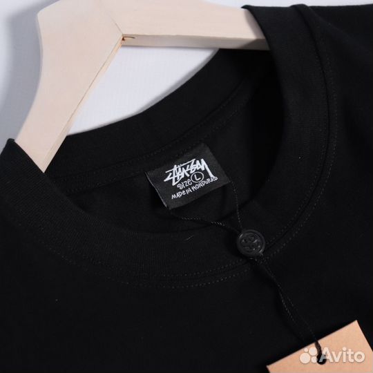 Футболка stussy черная кубики