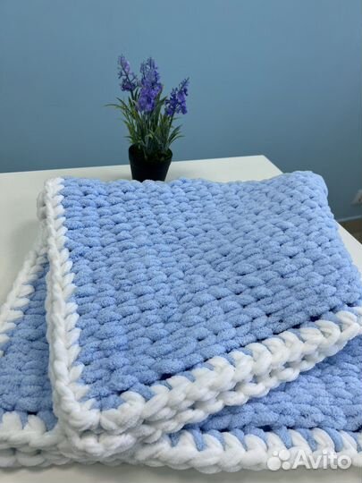 Плед вязаный