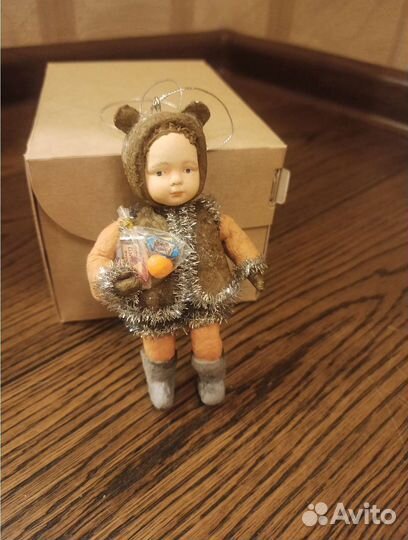 Ватная новогодняя игрушка