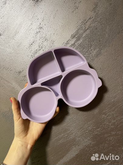 Силиконовая тарелка детская