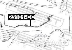 Трос открывания капота volkswagen passat B6/B7