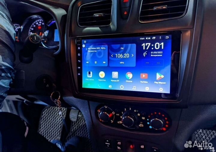 Renault Logan 2 Sandero Android магнитола IPS DSP