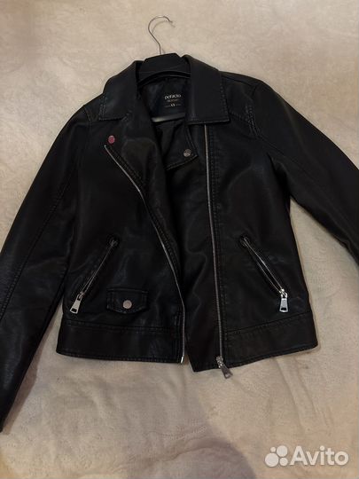 Кожанка женская, XS, DeFacto