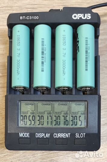 Аккумуляторы 18650 Li-ion 3,7V 3000 mАh Ubetter