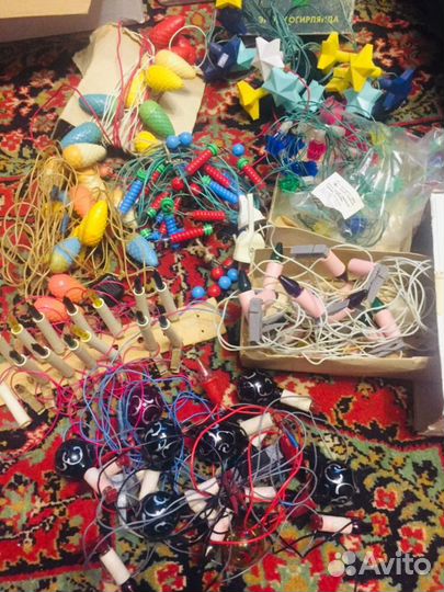 Ёлочные гирлянды,Светильник камелёк СССР