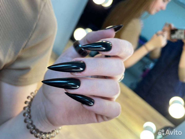 Наращивание ногтей гель лак