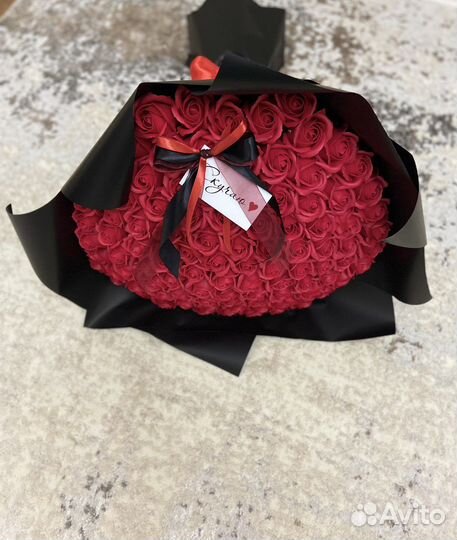 Букет из мыльных роз