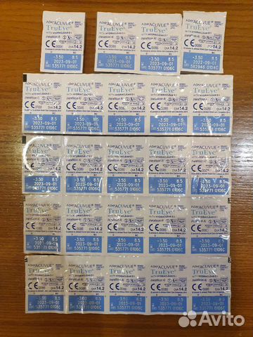 Линзы однодневные acuvue Tru Eye 1 day -3,5