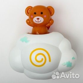 Игрушка для игры в ванне «Мишка на облачке», с бры