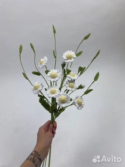 Вязаные цветы