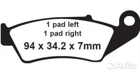 EBC Тормозные колодки 2P215 FA185X