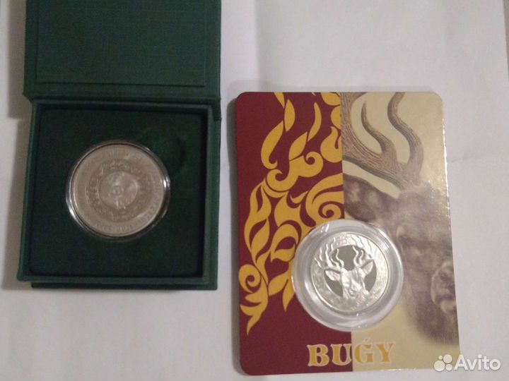 Монета Олень коллекционная