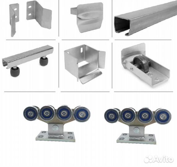 Комплектующие для откатных ворот алютех