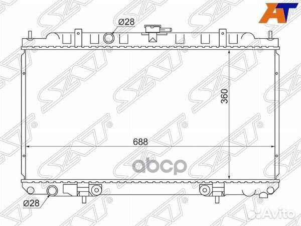 Радиатор Nissan AD 99-02 / Almera 00-06 / Primera